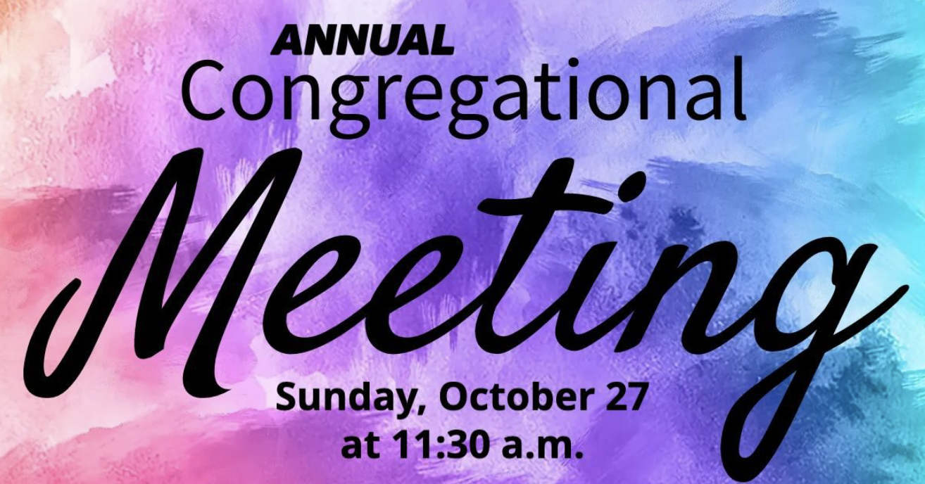 Unity of Buffalo Congregational Meeting Oct 27, 2024 at 11:30AM